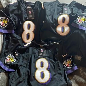 Lamar Jackson Authentic Nike OnField Jerseys Size Medium $115 BRAND NEW